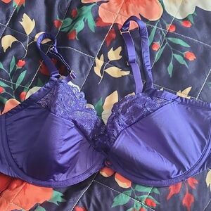 Savage X Fenty Vibrant Purple Lace Bra